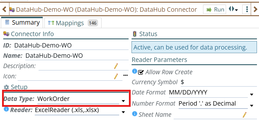Shows it is importing work orders